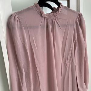Soft blush blouse